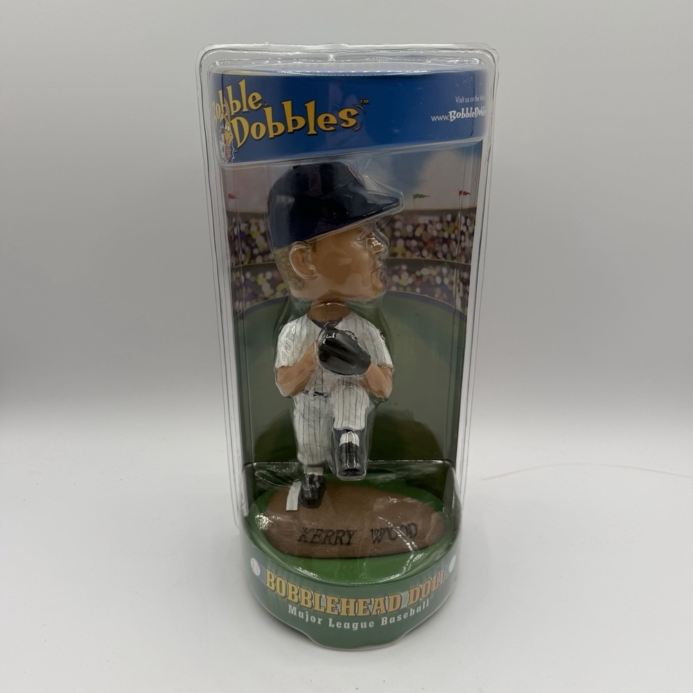 Vintage Kerry Wood Chicago Cubs Bobblehead Doll Figurine Bobble Dobbles MLB 2003